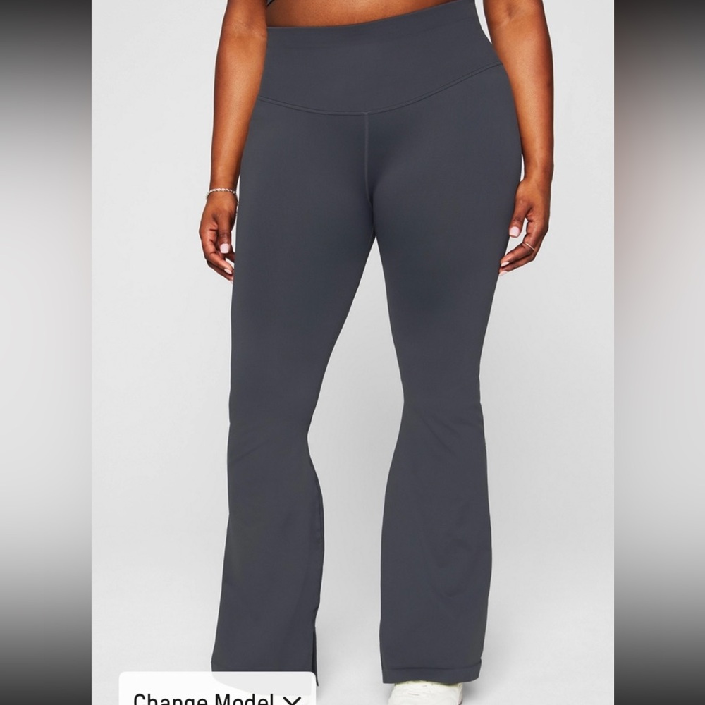 Fabletics Women Plus Size Charcoal Boot Cut Pants- 3X- BNWT